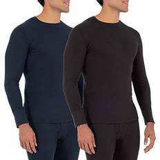 Fruit of the Loom Men's Pajama Top 2-pack - Black/Navy