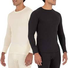 Fruit of the Loom Men's Pajama Top 2-pack - Black/Natural