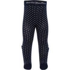 Blåa Strumpbyxor Ewers Strumpfhose Pünktchen Mit Schleife Gepunktet Mini Mädchen - Blau