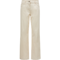 Moncler Bukser & Shorts Moncler Jeans Gabardine Straight Leg Bukser - Ljusbeige