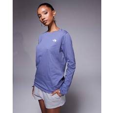 Blue - Hiking T-shirts The North Face Long-sleeve Simple Dome T-shirt - Twilight Galaxy