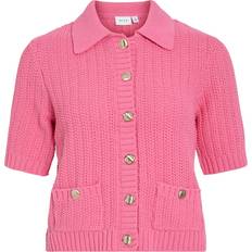 Recycled Fabric Cardigans Vila Vigeorgie Short Sleeved Knitted Cardigan