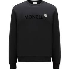 Moncler Herr Överdelar Moncler Logo Cotton Sweatshirt Men - Black