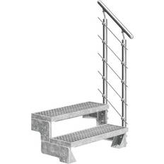 Pertura Tallis Metal with Prova Railing 2 Steps Grating 80cm