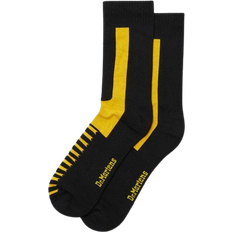 Double Doc Cotton Blend Socks - Black/Yellow