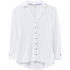 White Stuff Annie Jersey Shirt Blouse - White