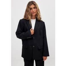 NA-KD Oversized Twill Blazer - Black