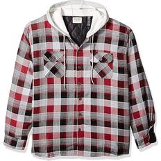 Wrangler Men's Long Sleeve Quilted Lined Flannel Shirt - Biking Red