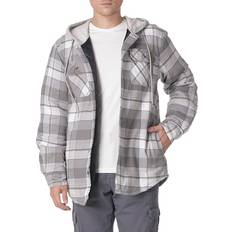 Wrangler Gråa Ytterkläder Wrangler Men's Long Sleeve Quilted Lined Flannel Shirt - Cloud Burst