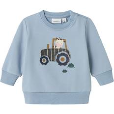 1-3M Sweatshirts Barnkläder Name It NbmLimbs NbmLimbs Sweatshirt - Dusty Blue