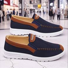 Low Shoes Temu Slip-On Casual Business Shoes - Navy Contrast
