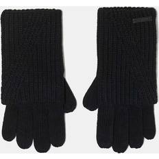 AllSaints Accessoarer AllSaints Ribbed Leather Logo Gloves - Black