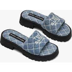 The Quilted Denim Lug Sole Slide