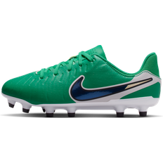 Leather Football Shoes Children's Shoes Nike Legend 10 Academy LV8 Multi-Ground Low-Top Football Boot - Green