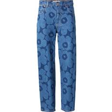 Marimekko Maridenim Barrel Jeans Blue Denim - Mørkeblå