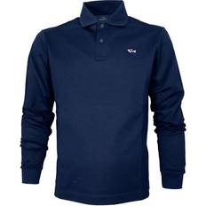 Top Herre Bomulds Polo Shirt Blå
