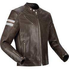 Motorcykeljakker Segura Romeo Motorcycle Leather Jacket - White Brown Man