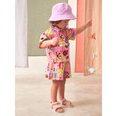Blomstrede Øvrige sæt Børnetøj NEXT Purple Stampy Flowers Cotton Short Set - Grøn/Bær/Pastellilla/Orange