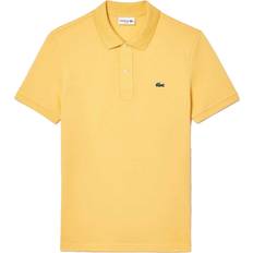 Lacoste Yellow Polo Shirts Lacoste Mens Pique Slim Polo Shirt - Yellow