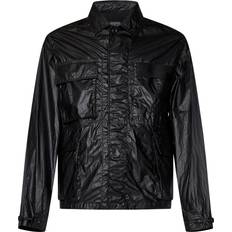 C.P. Company Jackets C.P. Company Lino Wax Black Overshirt Jacket - Nero