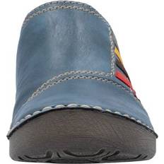 Rieker Woman Slippers Rieker Stitch Pattern Slip-On Shoes - Blue