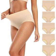 Trosor Med Hög Midja 5-Pack - Beige