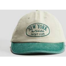 H&M Twillcap Mit Motiv - Hellbeige/New York