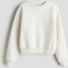 Sweatshirts H&M Cream Marl Crew-Neck Sweatshirt - Girls
