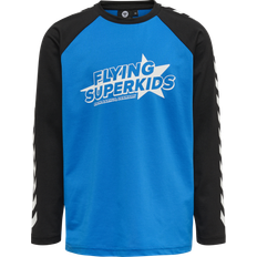 Hummel Kid's Flying Champion T-shirt L/S - Directoire Blue (216699-8572)