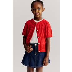 H&M Girls Pleated Denim Skirt - Dark Denim Blue