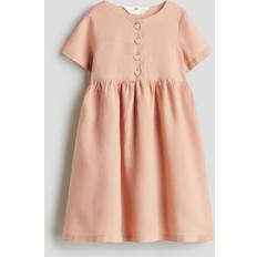 H&M Puderrosa Linneklänning - Flicka