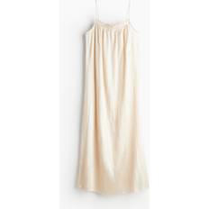 H&M Satin Dresses H&M Ladies Cream Satin Slip Dress - Ladies