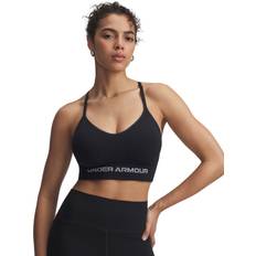 Yoga Bras Under Armour Vanish Seamless Low Sports Bra - Black/Steel