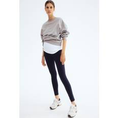 H&M Marinblå MAMA Träningsleggings Before After XL
