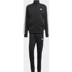 Adidas Men Suits adidas Basic 3-Stripes French Terry Track Suit - Black