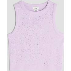 Purple Tank Tops Children's Clothing River Island Girls Purple Diamante Tank Top