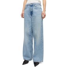 Jeans Soft Rigid Denim Baggy Jeans - Light Blue Stone