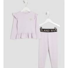 Purple Other Sets Children's Clothing River Island Mini Girls Ribbed Top Set - Purple