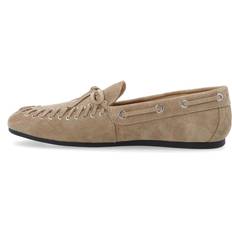 Beige Mokkasiner Bianco Biamarlene Moccassin Slipper Suede - Beige