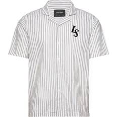 Lyle & Scott Vita Skjortor Lyle & Scott Pinstripe Revere Collar Shirt Vit