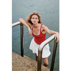 Red vest top H&M Ladies Cotton Vest Top - Bright Red