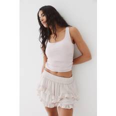 H&M Ladies Light Pink Ruched Vest Top - Light Pink
