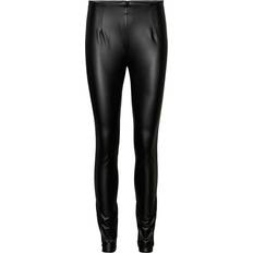 Noisy May Aloha Skinny Coated Leggings - Black
