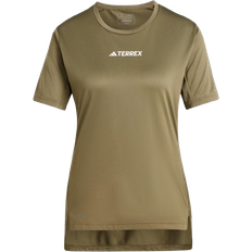 adidas Women's Terrex Multi T-Shirt - Olive Strata