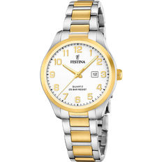 Festina Nur Zeit Gold Acero Clasico Frau