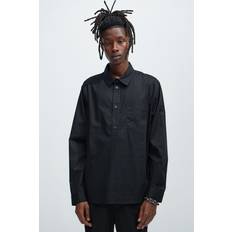 Fashion Nova Shirts Fashion Nova Quick Popover Shirt - Black