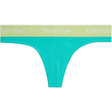Calvin Klein Organic Fabric Knickers Calvin Klein Pride Thong - Aqua Green