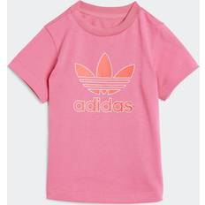 Adidas Rosa Överdelar adidas Originals Pink Trefoil Infant Kids T-Shirt