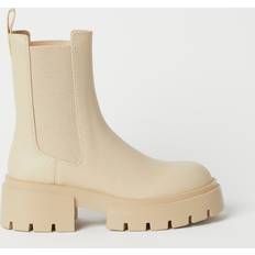 High Heel - Women Chelsea Boots H&M Ladies Platform Chelsea Boots - Light Beige