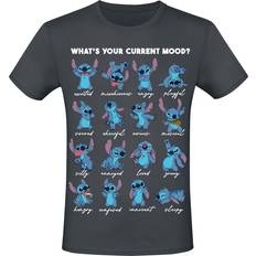 Clothing Lilo & Stitch Whats Your Current Mood T-Shirt Grey